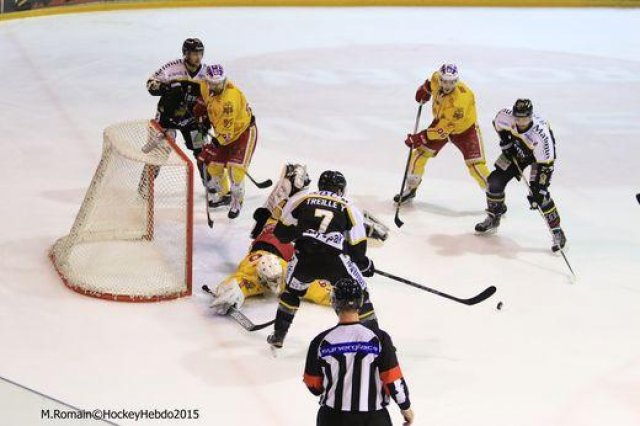 Photo hockey match Rouen - Dijon  le 24/11/2015