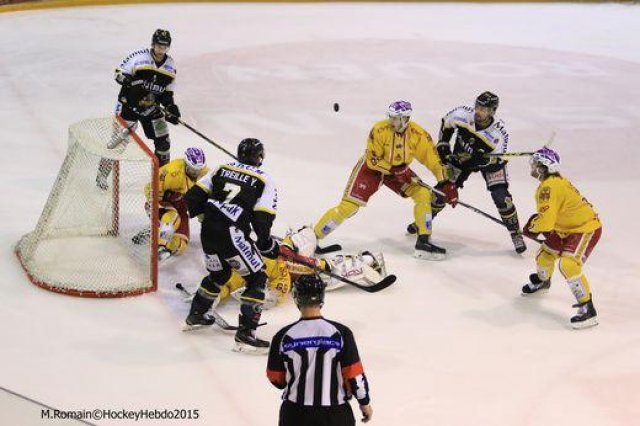 Photo hockey match Rouen - Dijon  le 24/11/2015