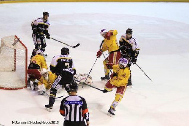 Photo hockey match Rouen - Dijon  le 24/11/2015