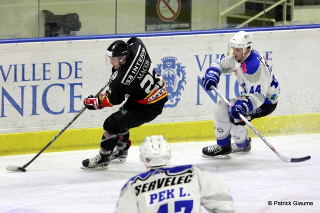 Photo hockey match Nice - Courchevel-Méribel-Pralognan le 12/12/2015