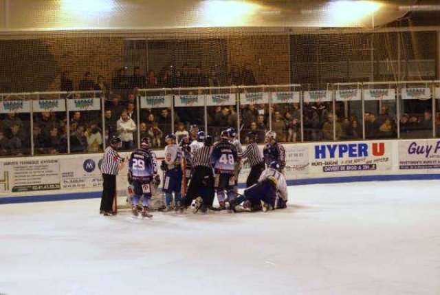 Photo hockey match Angers  - Dijon  le 20/01/2009