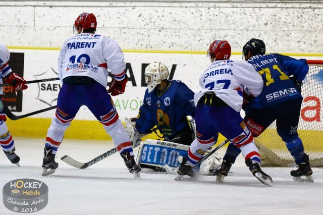 Photo hockey match Chamonix  - Lyon le 09/01/2016