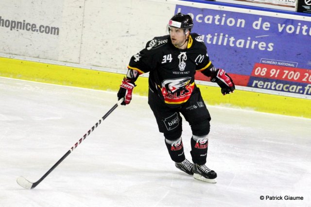 Photo hockey match Nice - Caen  le 16/01/2016