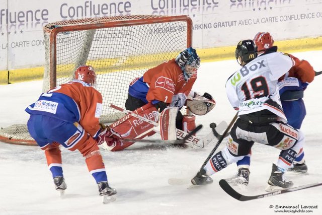 Photo hockey match Lyon - Amiens  le 19/01/2016