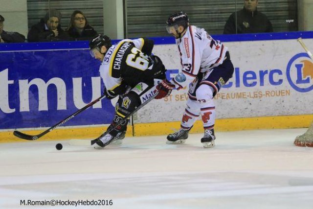 Photo hockey match Rouen - Grenoble  le 24/02/2016