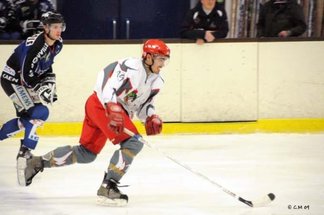Photo hockey match Caen  - Cergy-Pontoise le 24/01/2009