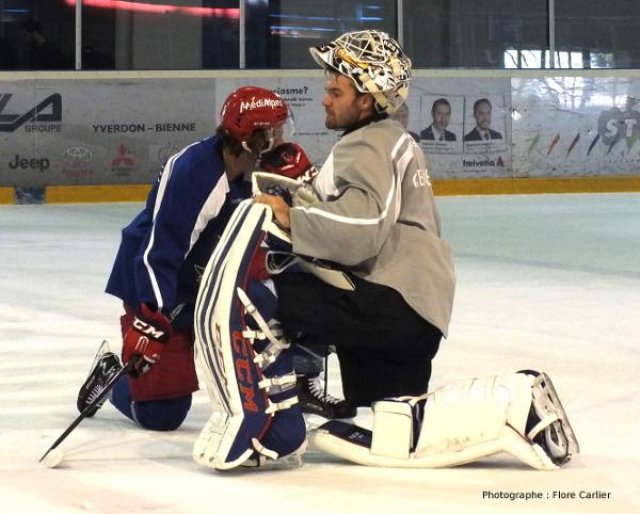 Photo hockey reportage Grenoble: Entrainement à Yverdon