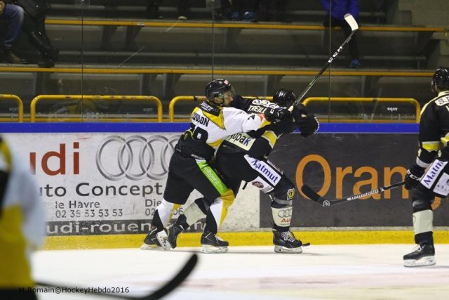 Photo hockey match Rouen - Strasbourg  le 14/10/2016