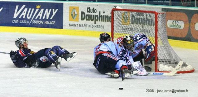 Photo hockey match Grenoble  - Angers  le 30/01/2008