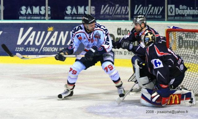 Photo hockey match Grenoble  - Angers  le 30/01/2008