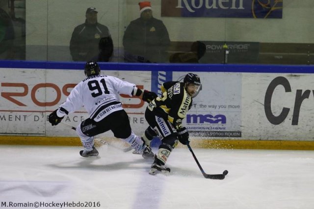 Photo hockey match Rouen - Amiens  le 21/12/2016
