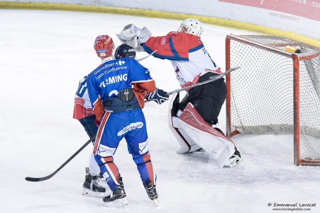 Photo hockey match Lyon - Angers  le 23/12/2016