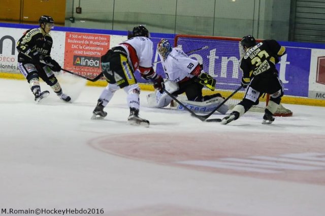 Photo hockey match Rouen - Nice le 06/01/2017