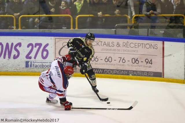 Photo hockey match Rouen - Grenoble  le 22/01/2017