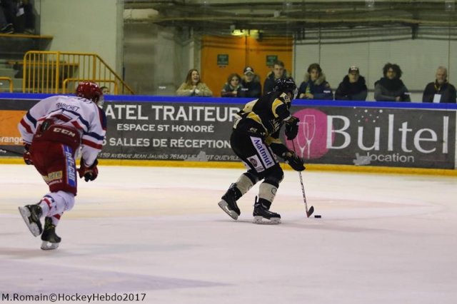 Photo hockey match Rouen - Grenoble  le 22/01/2017