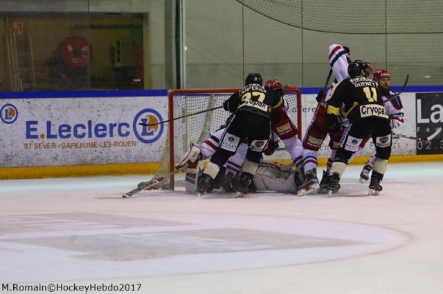 Photo hockey match Rouen - Grenoble  le 22/01/2017