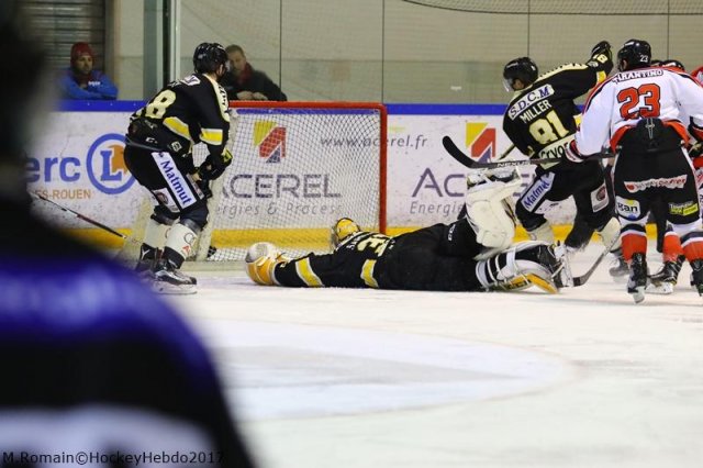 Photo hockey match Rouen - Bordeaux le 27/01/2017
