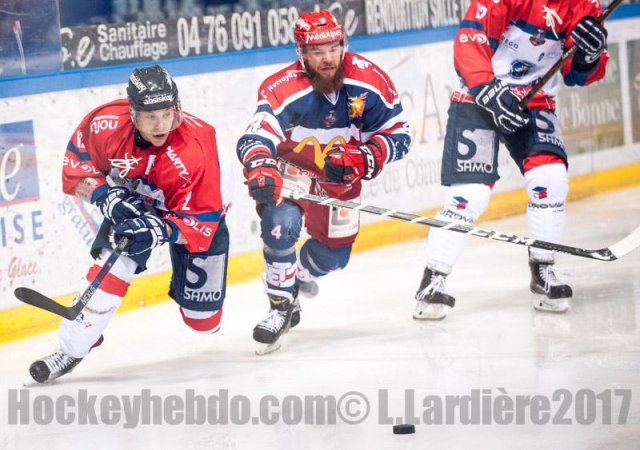Photo hockey match Grenoble  - Angers  le 14/02/2017