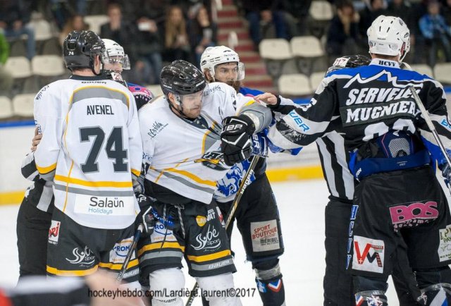 Photo hockey match Courchevel-Méribel-Pralognan - Brest  le 15/03/2017