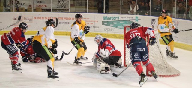 Photo hockey match Angers  - Strasbourg  le 22/09/2017