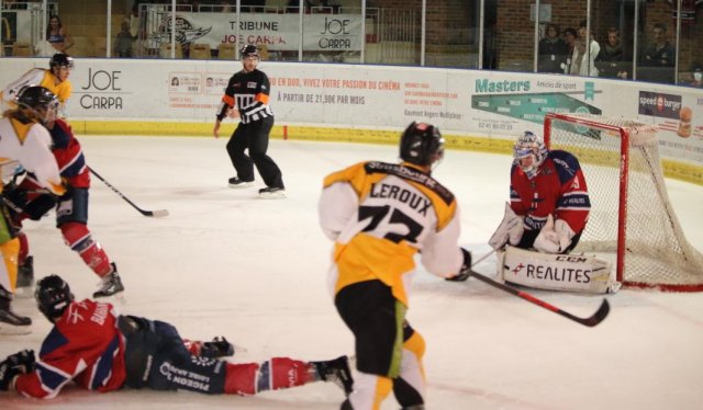 Photo hockey match Angers  - Strasbourg  le 22/09/2017