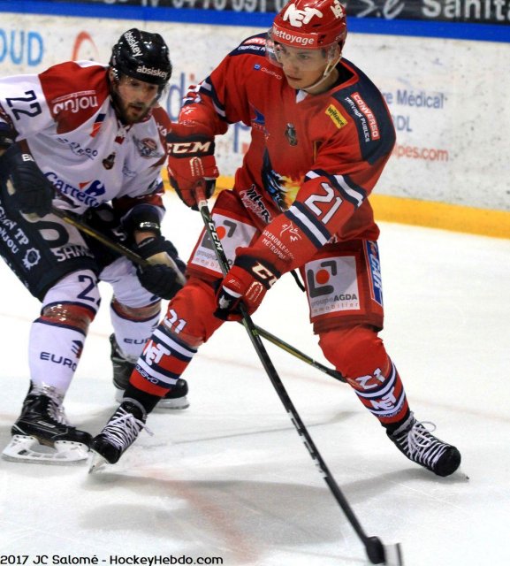 Photo hockey match Grenoble  - Angers  le 26/09/2017
