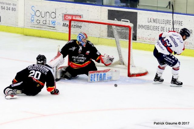 Photo hockey match Nice - Angers  le 01/10/2017