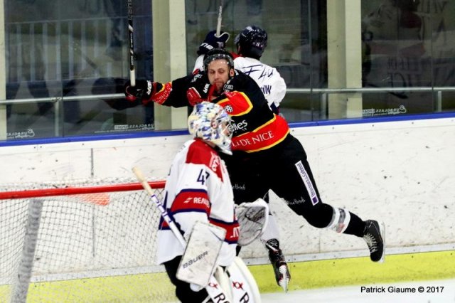 Photo hockey match Nice - Angers  le 01/10/2017