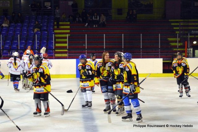 Photo hockey reportage Fem Elite : Besançon tête de liste