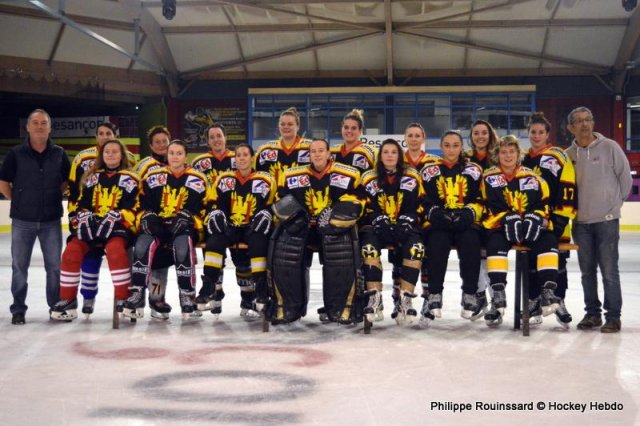 Photo hockey reportage Fem Elite : Besançon tête de liste