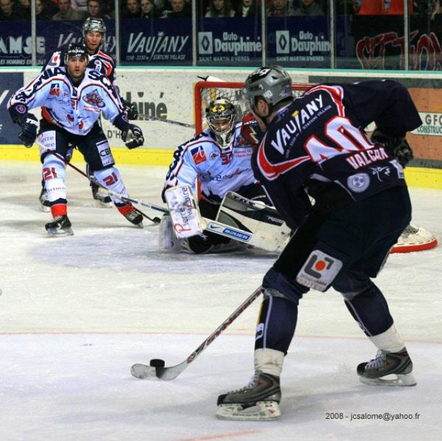 Photo hockey match Grenoble  - Angers  le 30/01/2008