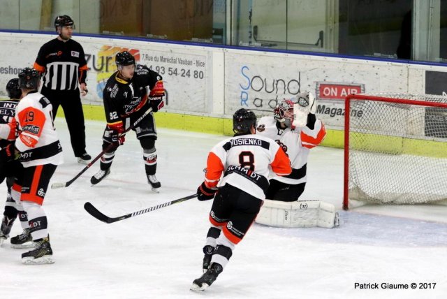 Photo hockey match Nice - Epinal  le 08/12/2017