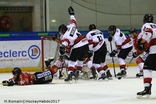 Photo hockey match Rouen - Chamonix  le 23/12/2017