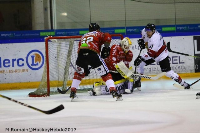 Photo hockey match Rouen - Chamonix  le 23/12/2017