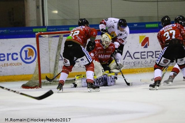 Photo hockey match Rouen - Chamonix  le 23/12/2017