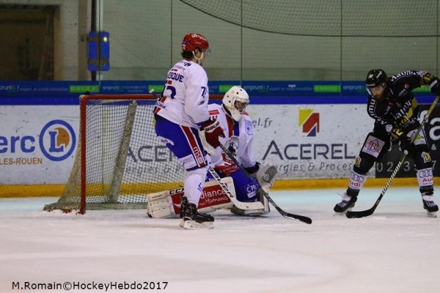 Photo hockey match Rouen - Lyon le 29/12/2017
