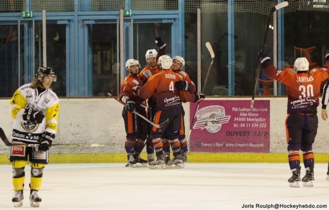 Photo hockey match Montpellier  - Roanne le 06/01/2018