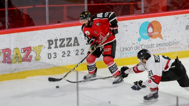 Photo hockey match Amiens  - Chamonix  le 05/01/2018