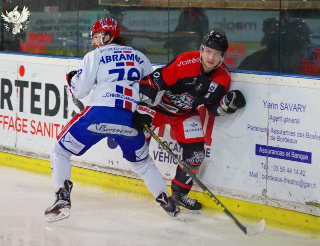 Photo hockey match Bordeaux - Lyon le 09/01/2018