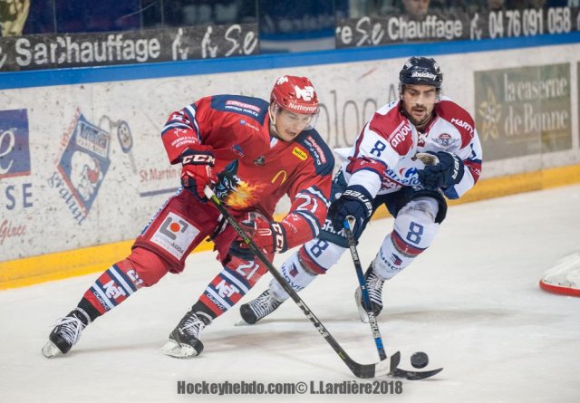 Photo hockey match Grenoble  - Angers  le 16/01/2018