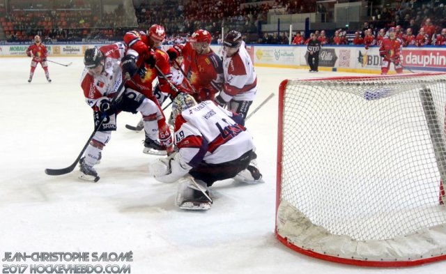 Photo hockey match Grenoble  - Angers  le 16/01/2018