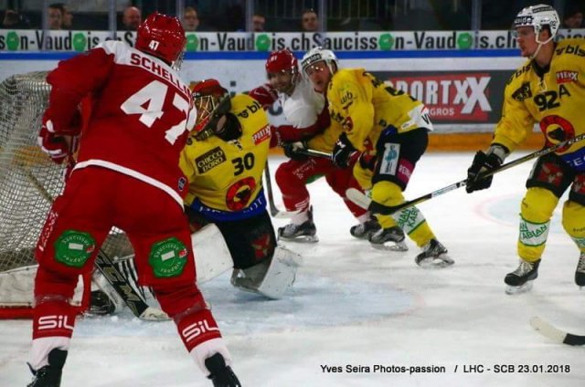 Photo hockey match Lausanne - Bern le 23/01/2018