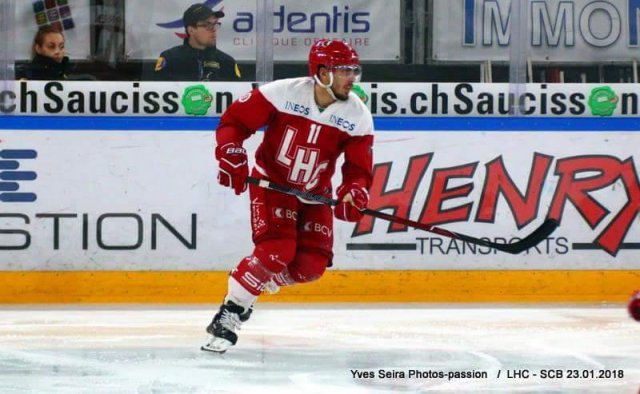 Photo hockey match Lausanne - Bern le 23/01/2018