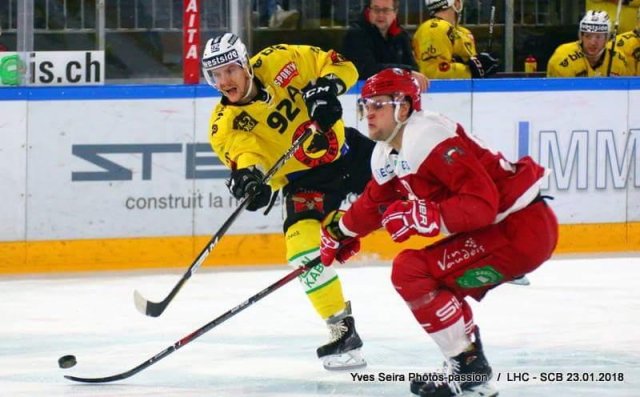 Photo hockey match Lausanne - Bern le 23/01/2018