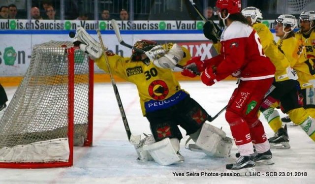 Photo hockey match Lausanne - Bern le 23/01/2018