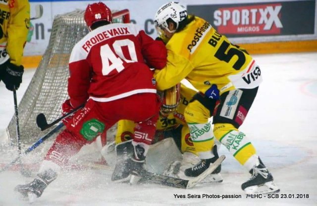 Photo hockey match Lausanne - Bern le 23/01/2018