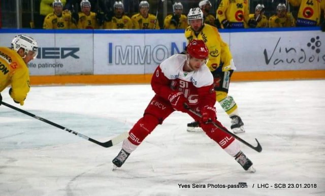 Photo hockey match Lausanne - Bern le 23/01/2018