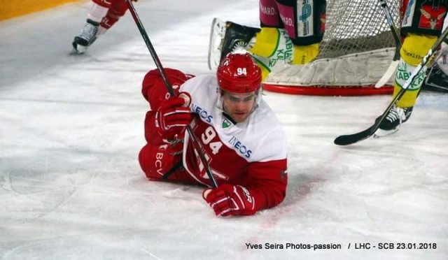Photo hockey match Lausanne - Bern le 23/01/2018