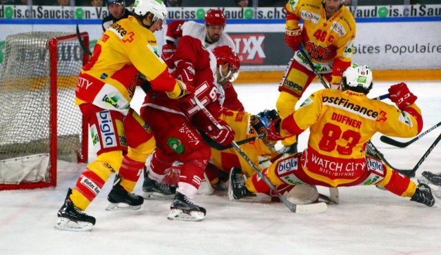 Photo hockey match Lausanne - Bienne le 01/02/2018