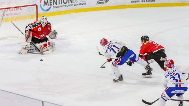 Photo hockey match Amiens  - Lyon le 23/02/2018